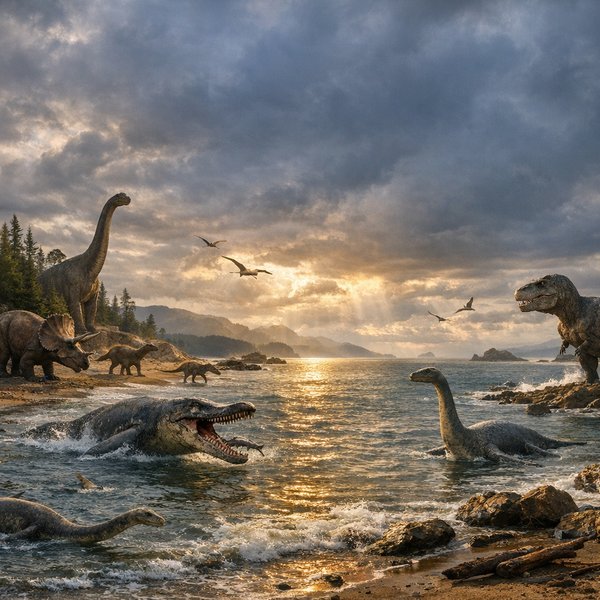Dawn on the Prehistoric Coastline