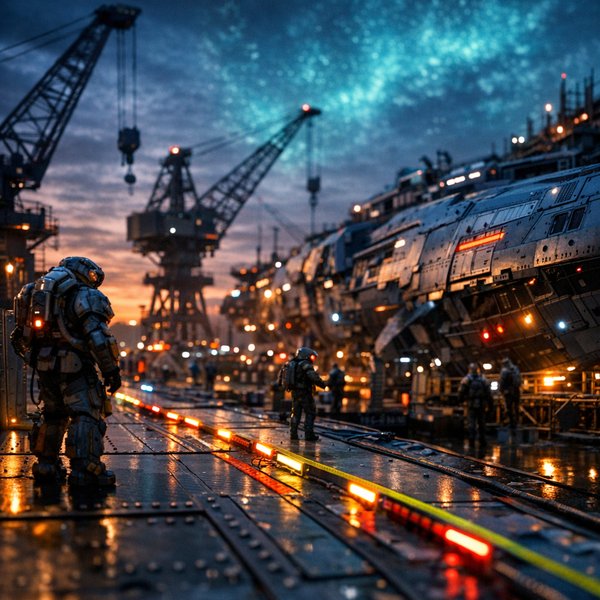 Сумерки на биолюминесцентной верфи