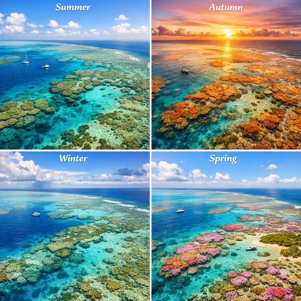 Great Barrier Reef (Seasonal Aerial Views)