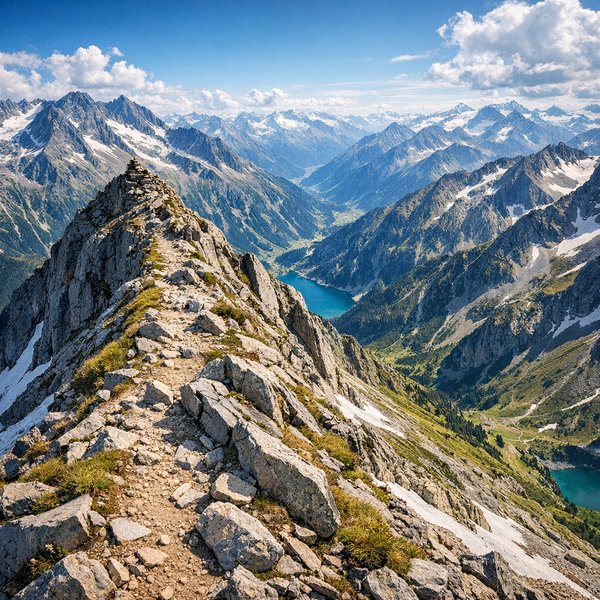 Ridgewalk Over the Austrian Alps