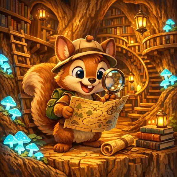 Squirrel Explorer in the Tree Library