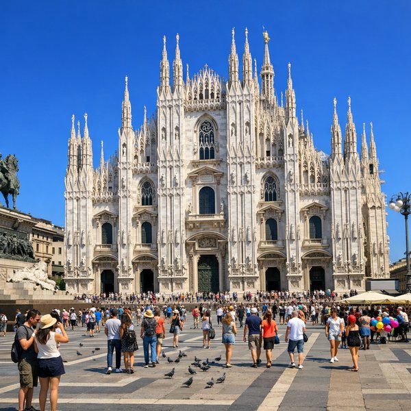 Duomo de Milan par une belle journée