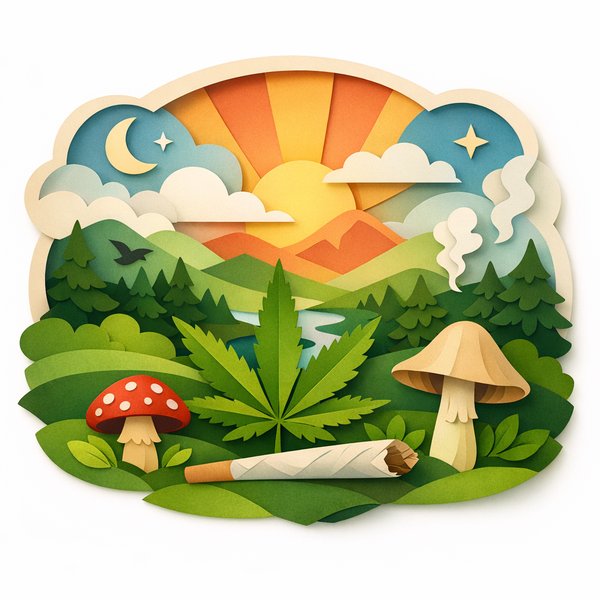 420 Sunrise — Многослойная бумажная природа