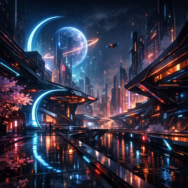 Neon Dusk on 7th April — 100