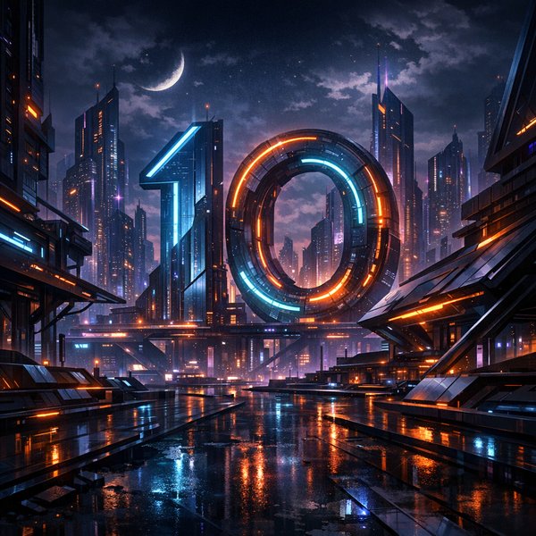 Neon Ten — Апрельский ночной городской пейзаж