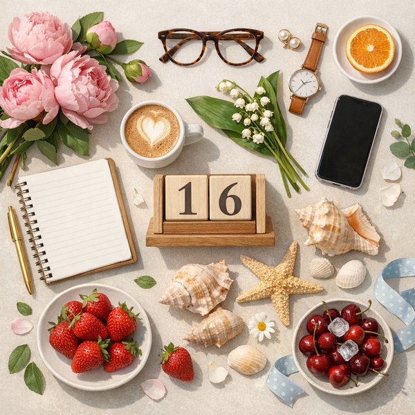 May 16 Flat Lay — Morning Moments