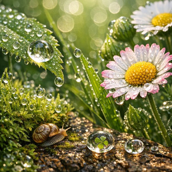 Dew-Kissed Dawn: June Macro Harmony