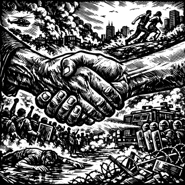 Handshake Over Ruins — 12th June