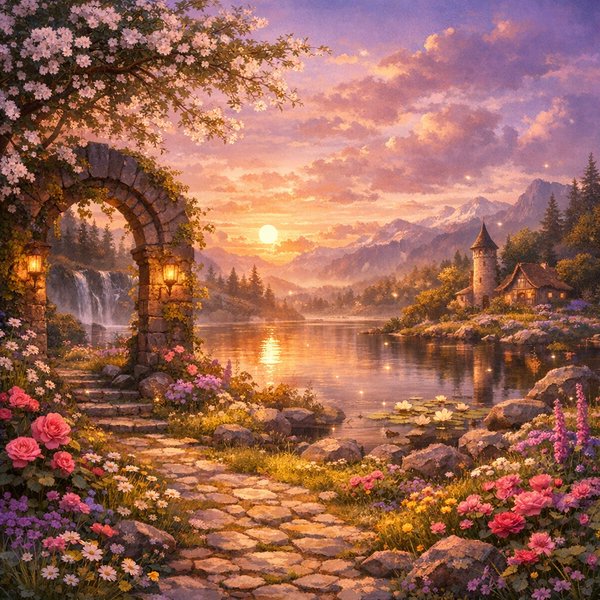 Midsummer Portal at Sunset