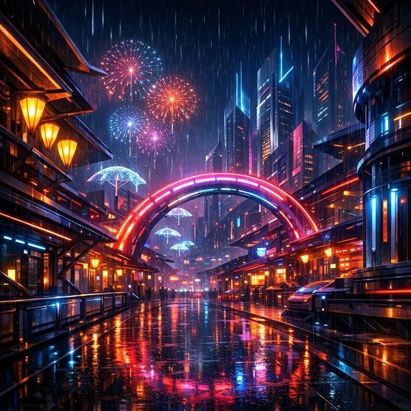 เทศกาลนีออน — ฝนตกในวันที่ 1 มิถุนายน