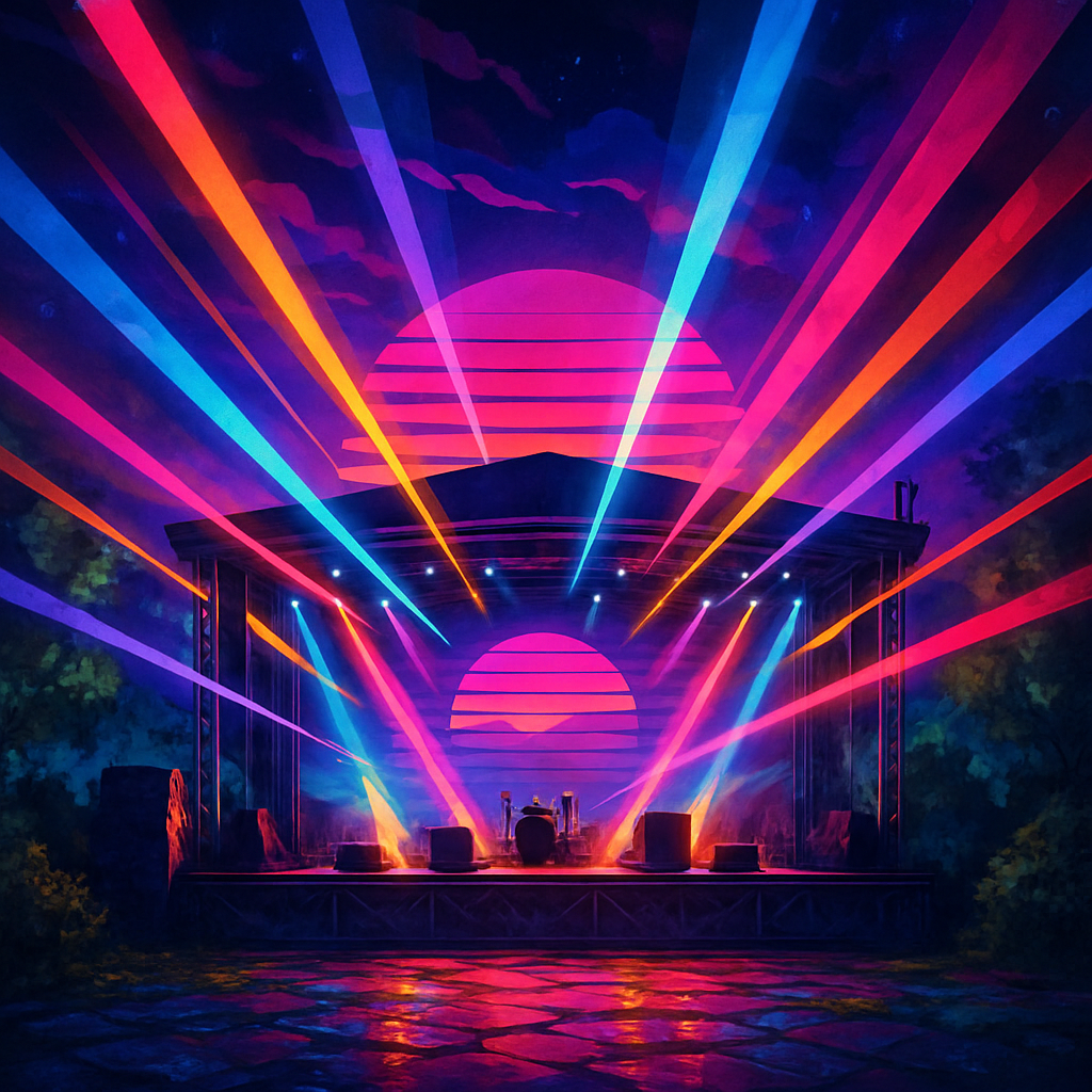 Vibrant Festival Stage Illumination