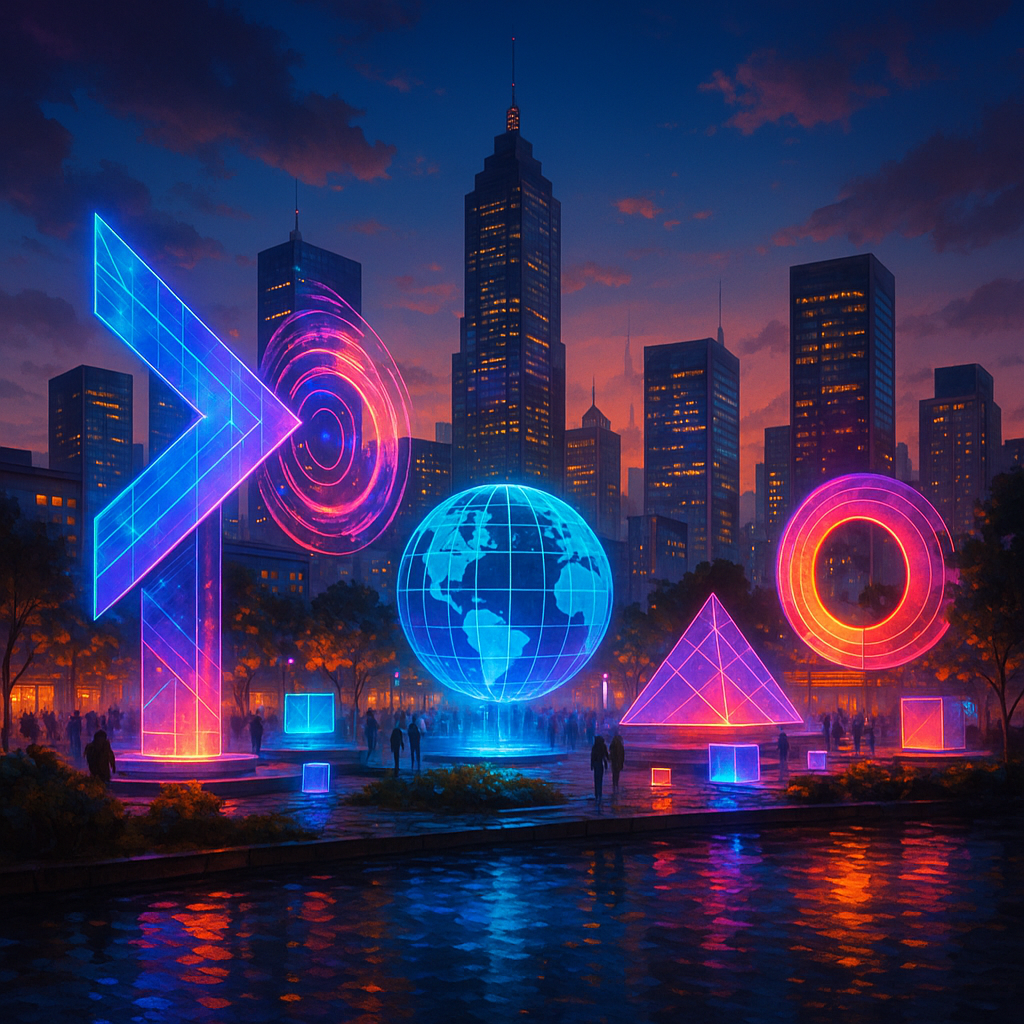 Futuristic Cityscape at Dusk