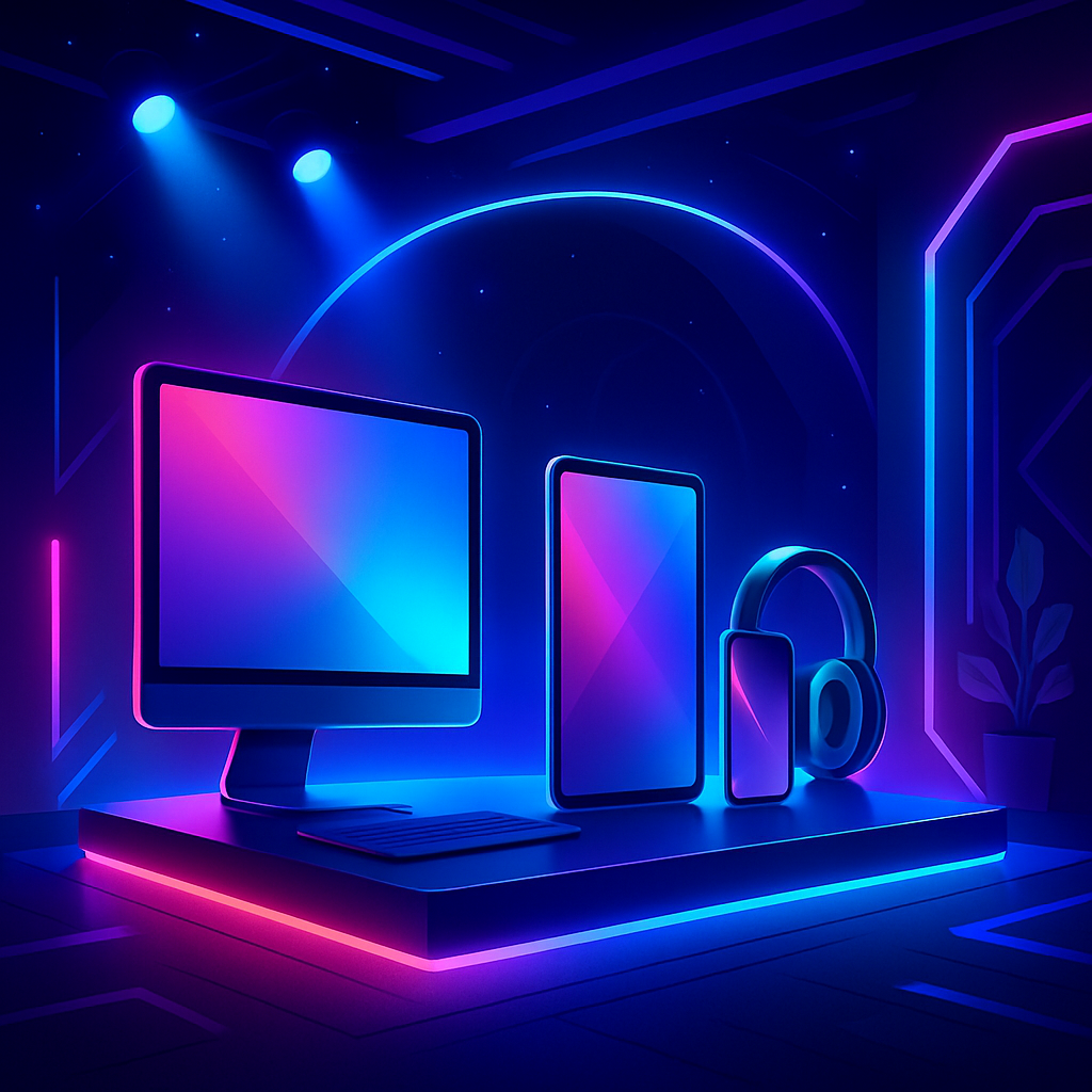 Futuristic Tech Display