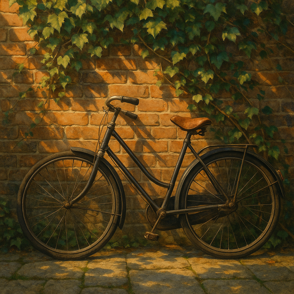 Vintage Bicycle by Ivy-Clad Wall