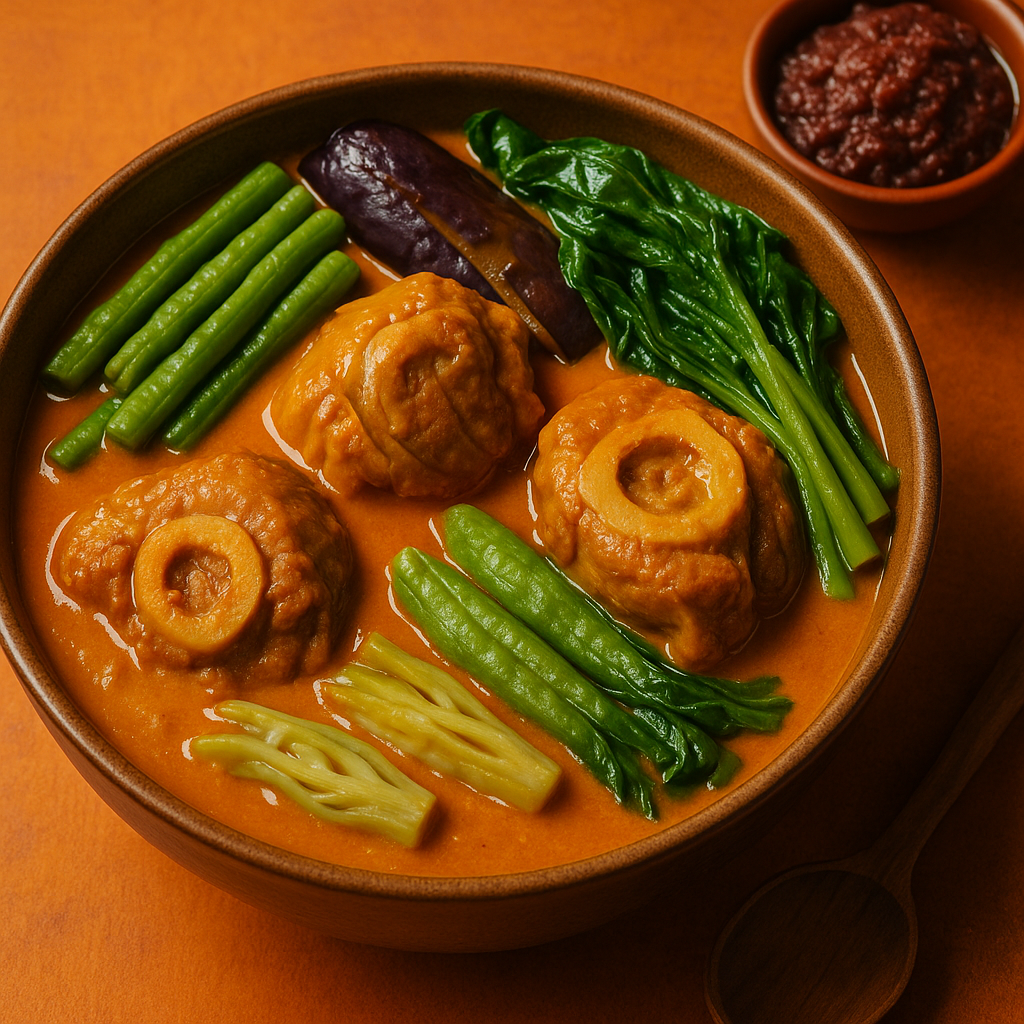 Kare-Kare Oxtail Stew: Peanut Sauce & Bagoong